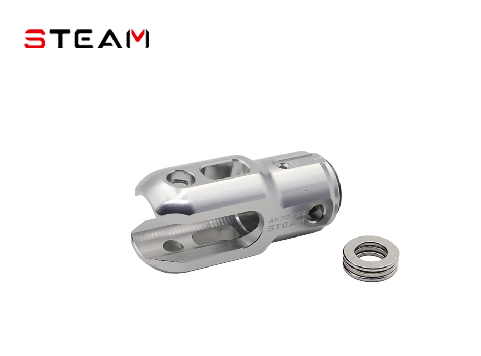 Steam 7075 Main Blade Grip Set/Silver AK7075S