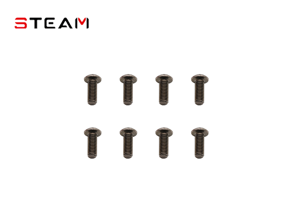 M3×10mm Fangsheng Button Head Screws/8pcs AK70093