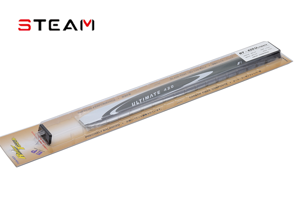 FK420MM Carbon Fiber Main Blade/Purple RT-420MM-U