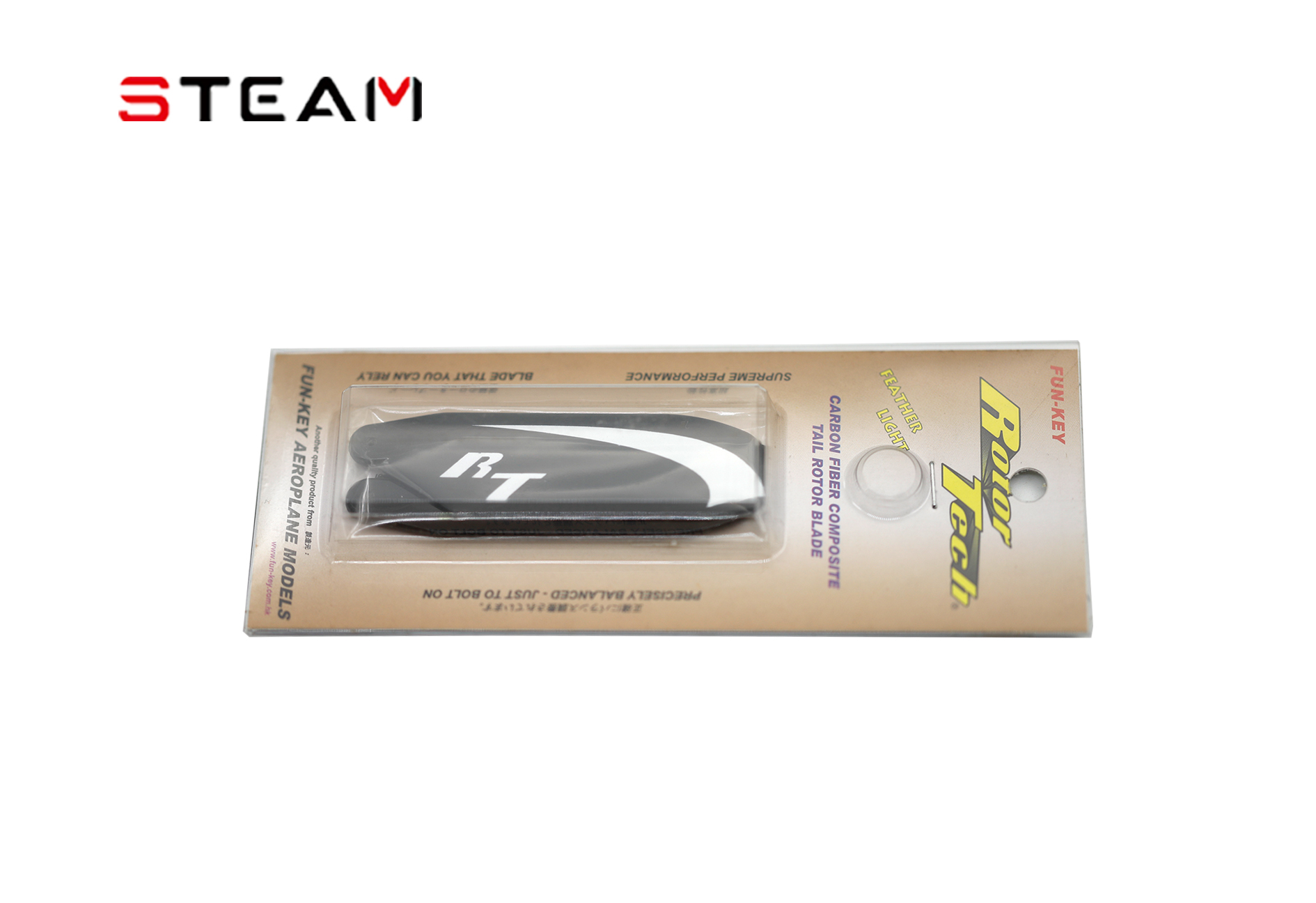 FK380 Carbon Fiber Tail Blade RT-71MM