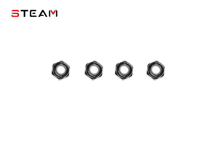 M5 Nut/Black Nickle Plated 4pcs MK7048