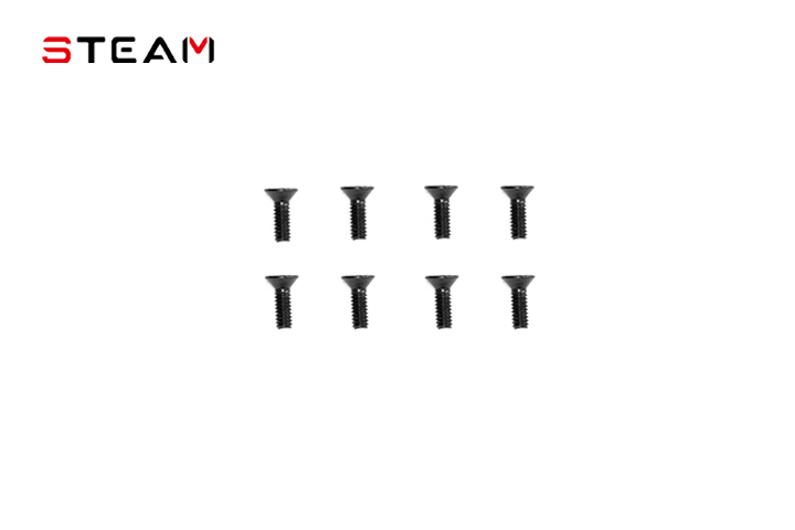 M2×6mm Flat Head Hexagonal Screw 8pcs MK7017