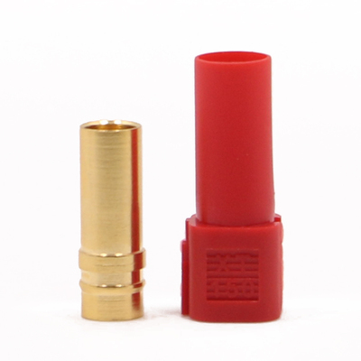 Amass XT150 Extended 6mm Gold Plated Plug/Female/Red